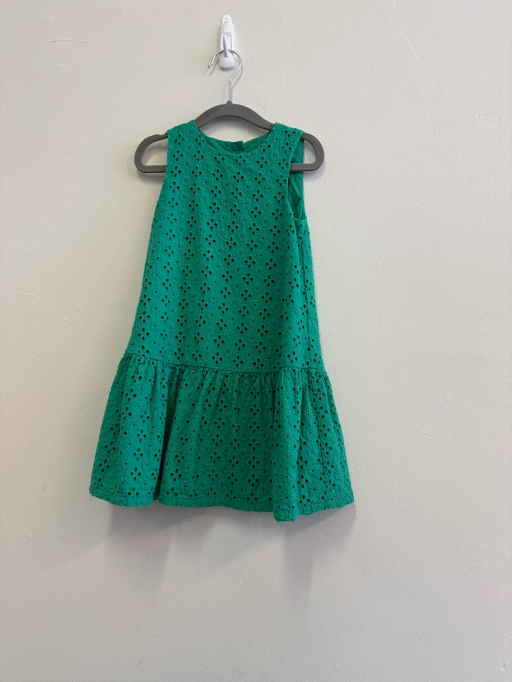 Green Eyelet Dress